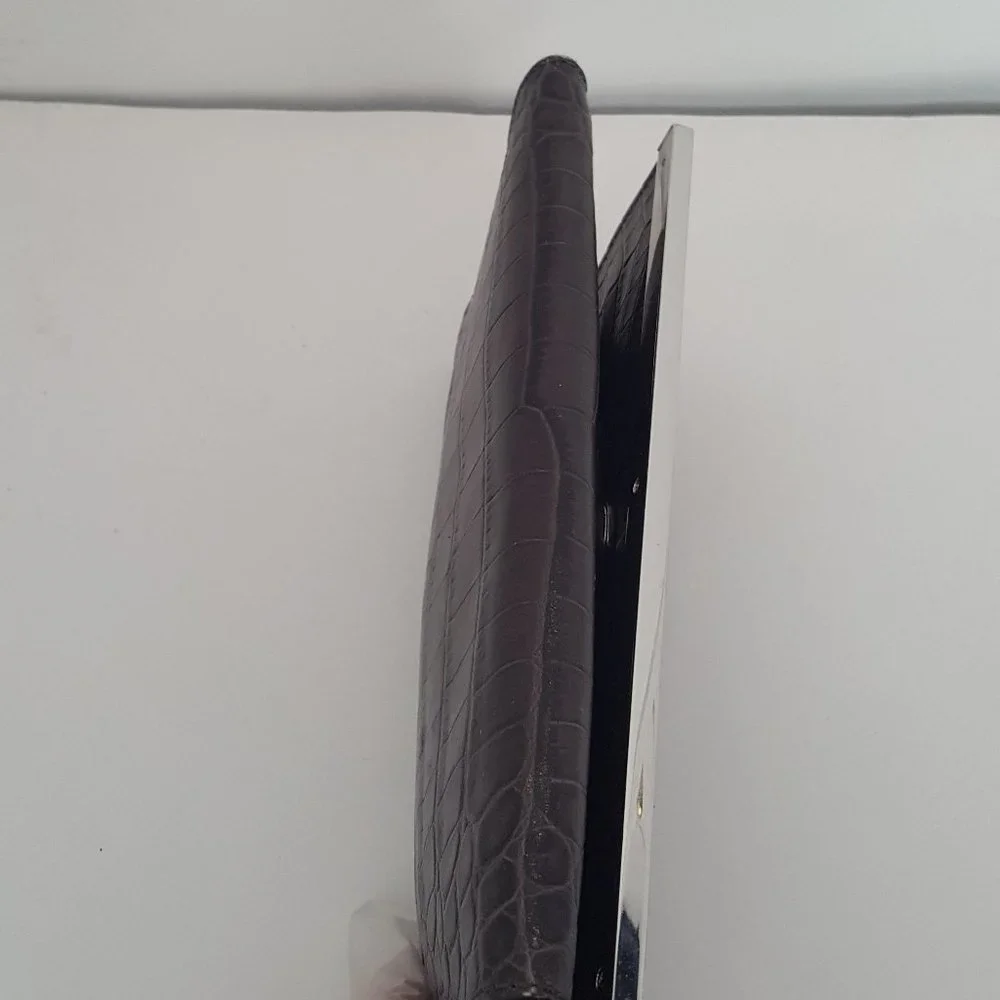 MICHAEL KORS JET SET CHARM LARGE WALLET ON A CHAIN BROWN  Leather Crocodile - Picture 7 of 16